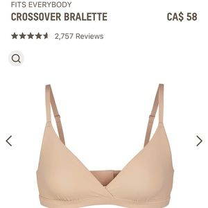 SKIMS Fits Everybody Crossover Bralette